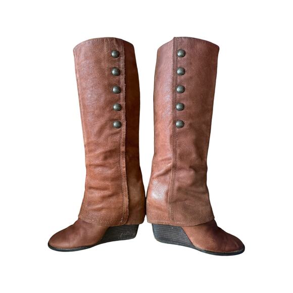 Vince Camuto Almay Whiskey Suede Knee High Boot size 8 - Picture 2 of 16